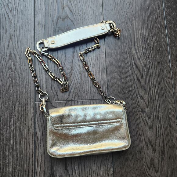 Tory Burch Mini Robinson Metallic Gold Crossbody bag - Picture 6 of 6